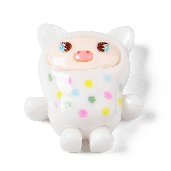 Opaque Resin Cute Animal Cabochons