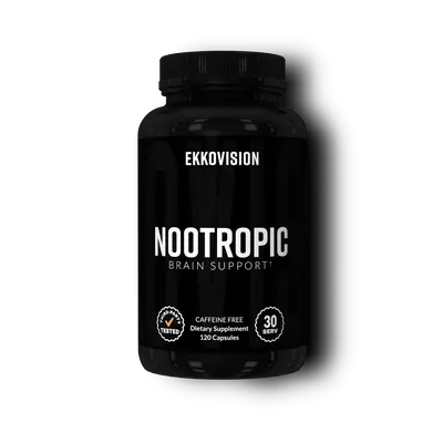 EKKO Nootropic Veggie Capsules | Focus & Clarity | 3rd Party Tested