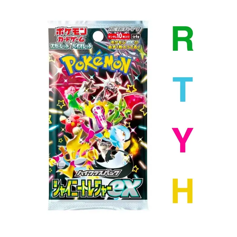 RTYH Shiny Treasure Japanese Pokemon TCG Cards Booster Pack Live Open