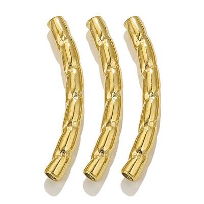 304 Stainless Steel Curved Tube Beads