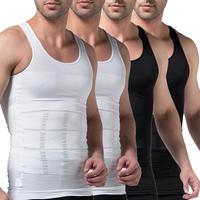4 Pack Menswear Seamless Compression Undershirts Tummy Control Smooth Workout Tank Top Shapewear Body Shaper Clothing Breatha...