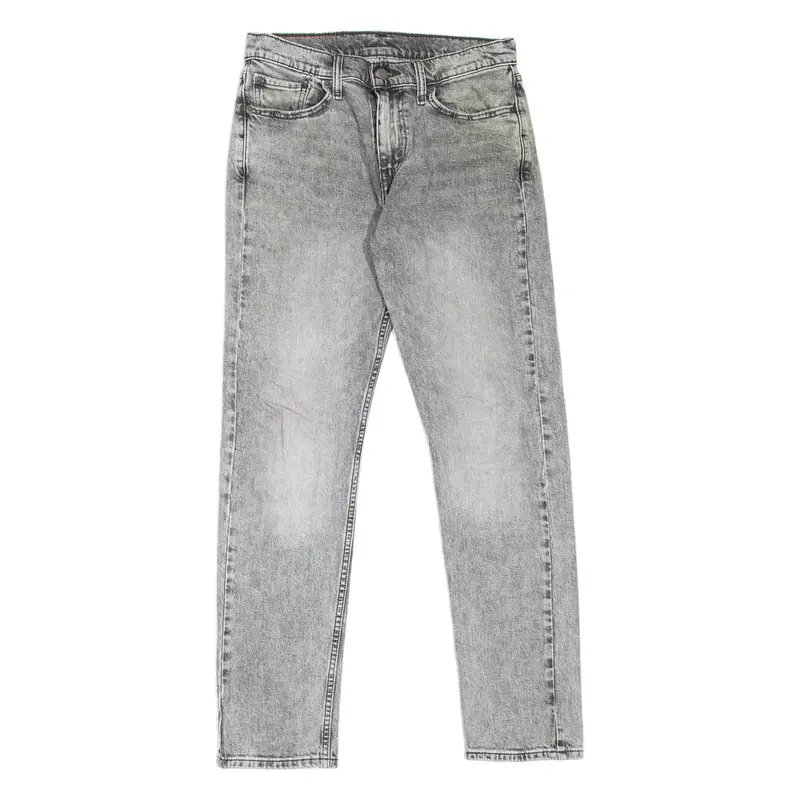 LEVI'S 502 Jeans Hi-Ball Mens Grey Regular Tapered Stone Wash W30 L30
