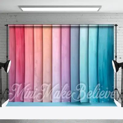 Vertical Striped Color Wall Cake Smash Backdrop - Aperturee