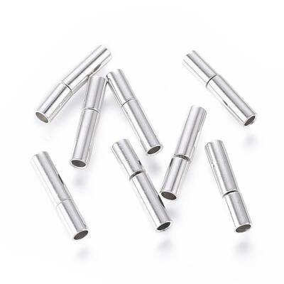 Platinum Plated Brass Bayonet Clasps