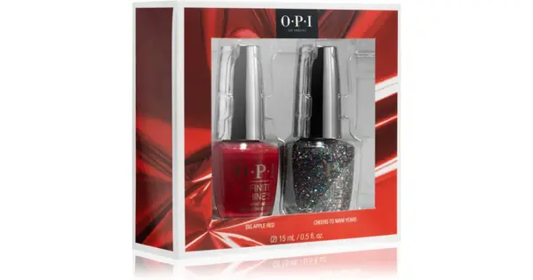 OPI Infinite Shine The Celebration Nail Set Big Apple Red Gel Nail Polish 15ml + Cheers to Mani Years Gel Nail Polish 15ml