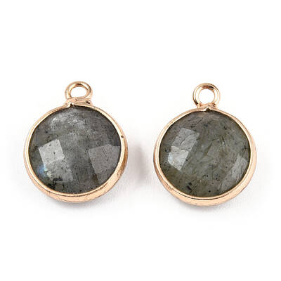 Natural Labradorite Charms