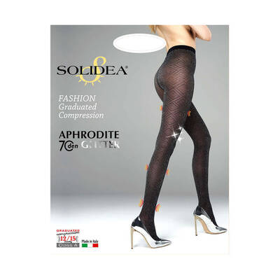 Solidea Aphrodite 70 Glitter Tights Class A Compression 12 15mmHg 2M Black