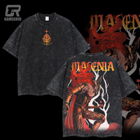 Retro Limited Vintage Malenia-Blade of Miquella Elden Ring Collection Game Oversized Washed Tee Game Acid Washed Lightweight ...