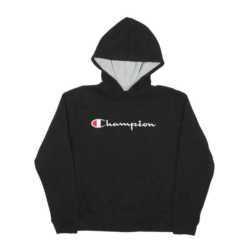 CHAMPION Hoodie Black Pullover Boys XL