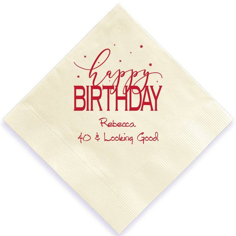 Happy Birthday Party Napkin - Printed