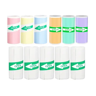 Mini Thermal Printer Sticker (11pcs/set), Colorful Mini Portable Thermal Printer Sticker, Printer Sticker for Pocket Wireless...