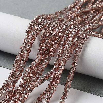 Electroplate Glass Bead Strands