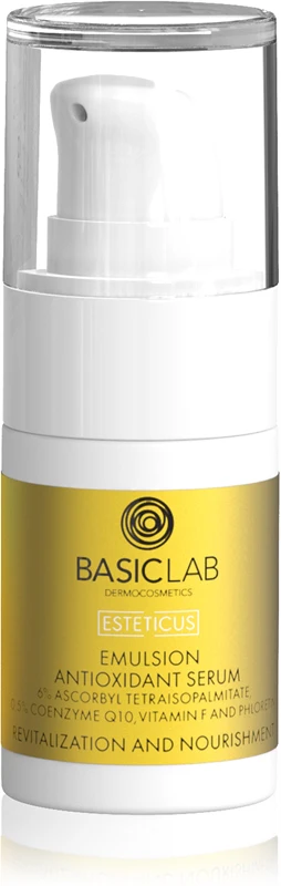 BasicLab Dermocosmetics Esteticus Revitalizing facial emulsion with antioxidant effect 15 ml