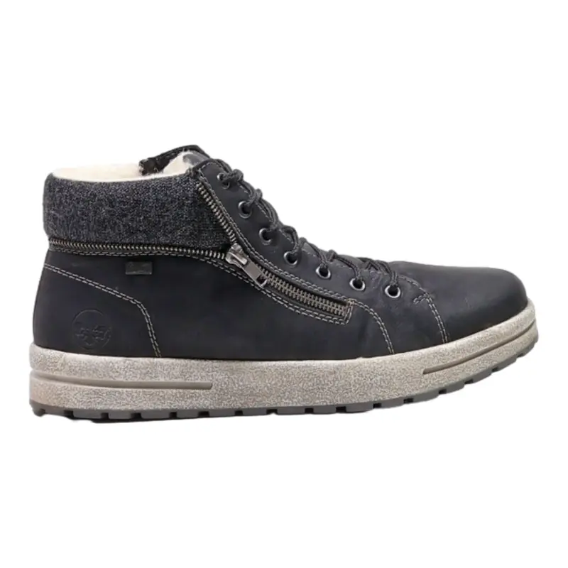RIEKER Chukka Boots Black Synthetic Mens UK 8