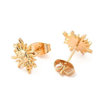 Brass Stud Earrings for Women