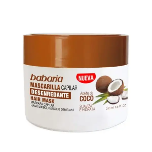Maschera per capelli Babaria all'olio di cocco 400 ml