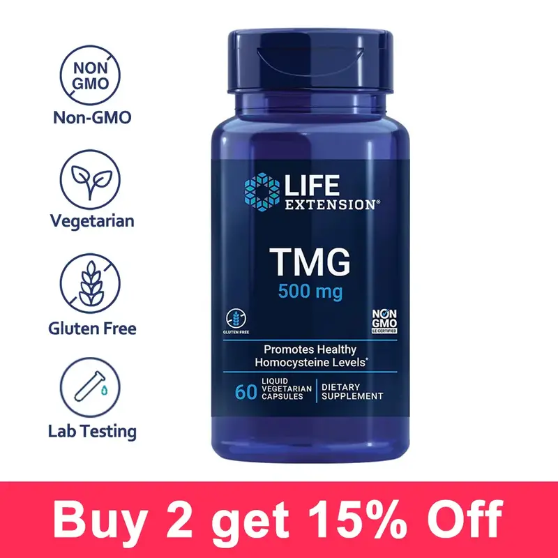 TMG Supplement, Glycine Betaine, Trimethylglycine for Healthy Homocysteine Levels & Cardiovascular Health, Methylation, Blood...