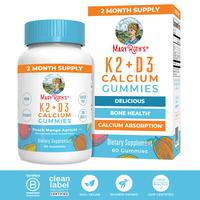 MaryRuth's K2+D3 Calcium Gummies - 2 Month Supply - Bone Health & Joint Support - Heart Health - Vegan - Non-GMO - Gluten Fre...