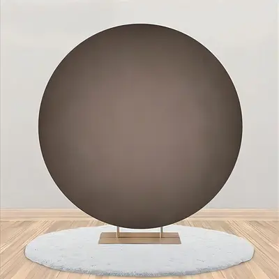 Black And Grey Gradient Circle Birthday Backdrop - Aperturee