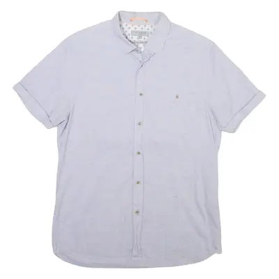 TED BAKER Mens Plain Shirt Blue M