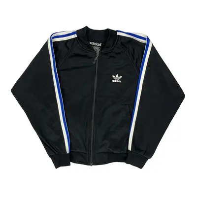 Age 7-8 Adidas Track Jacket - Medium Black Polyester