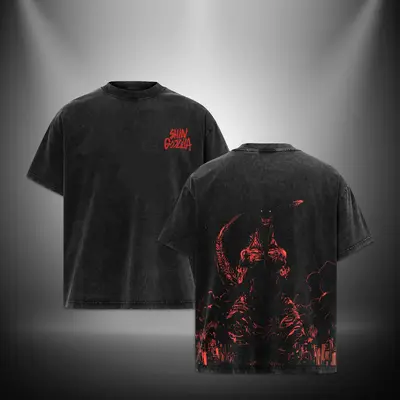 Shin Godzilla V3 Hoodie and Tshirt Retro Vintage Menswear Gift movie fans Top Apparel Classic Oversized Seamless Simple Strai...