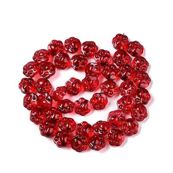 Transparent Electroplate Glass Beads Strands