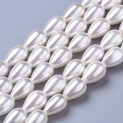 Polished Shell Pearl Beads Strands