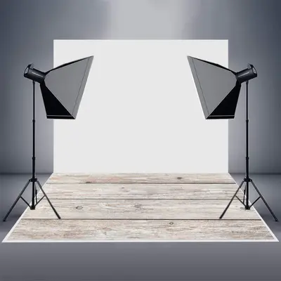 Old Light White Vintage Style Wood Rubber Floor Mat - Aperturee