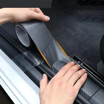 Car Stickers for Trunk Door Sill, Waterproof & Anti-Scratch Bumper Stickers for Car Decorations, Universal Car Bumper Protect...
