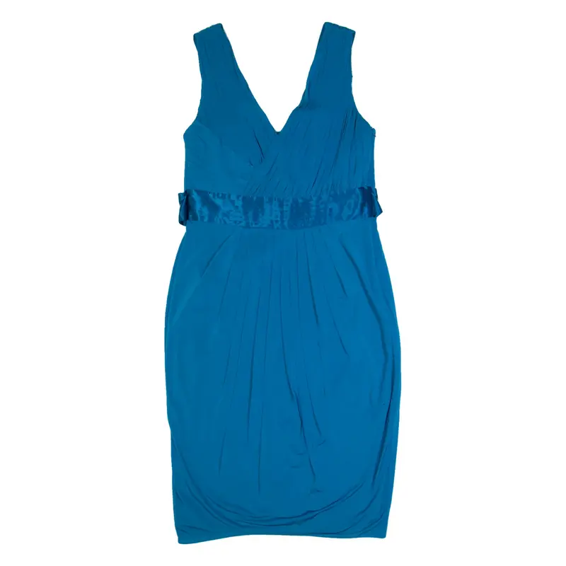 COAST Womens Bodycon Dress Blue Sleeveless Knee Length UK 12