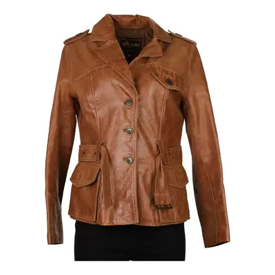Tempio Leather Jacket - Large Brown Leather