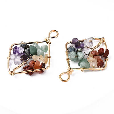 Natural Mixed Stone Pendants