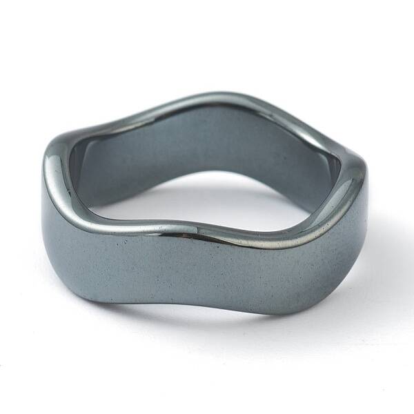 Non-magnetic Synthetic Hematite Finger Rings