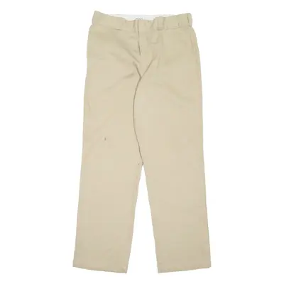 DICKIES 874 Workwear Mens Trousers Beige Regular Straight W34 L30
