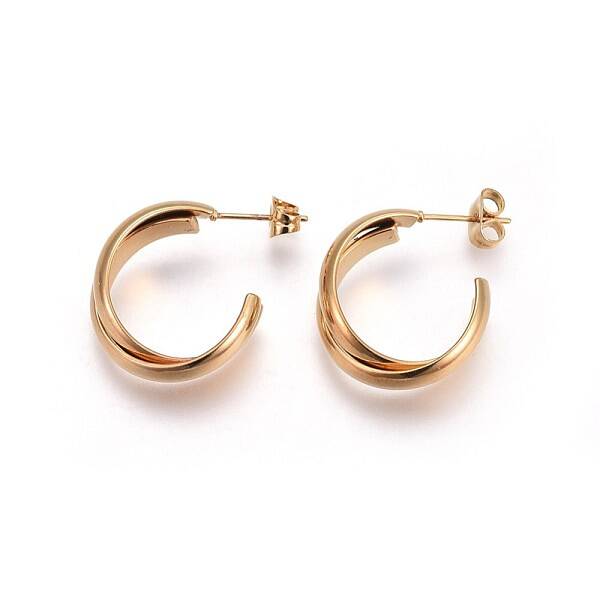 Ion Plating(IP) 304 Stainless Steel Ear Studs