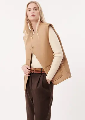 Gilet F12485 Valerie Camel | Color: CAMEL | Size: M