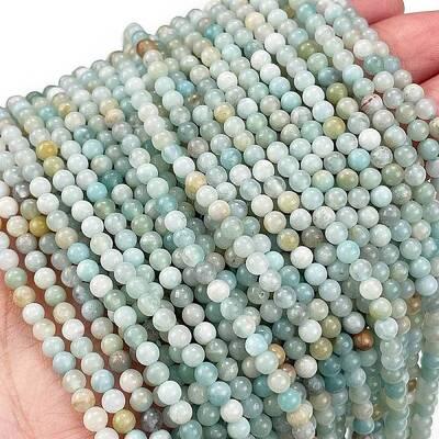 Natural Flower Amazonite Beads Strands