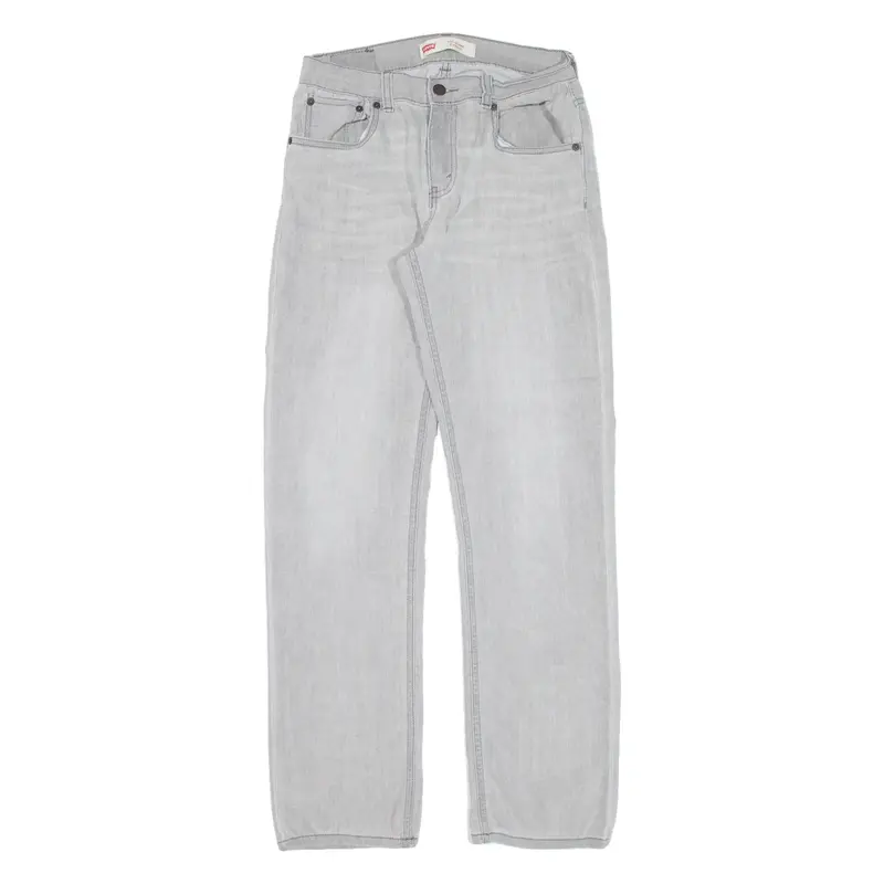 LEVI'S 511 Boys Trousers Grey Slim Straight W27 L29