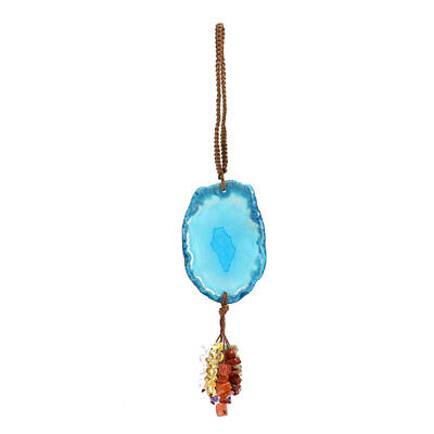 Natural Agate Slice Pendant Decorations