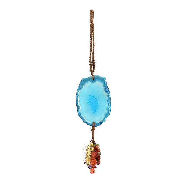 Natural Agate Slice Pendant Decorations