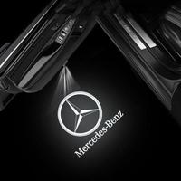2pcs Benz Sensor Door Light Projector LED Light This product card also has 35 different brand car model light projectors to c...