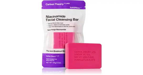 Carbon theory Niacinamide Facial Cleansing Bar - Facial Cleansing Soap - 100.0g