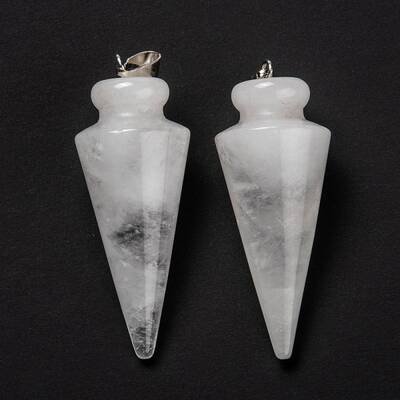 Natural Quartz Crystal Pendants