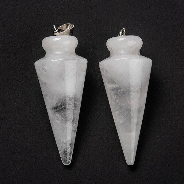 Natural Quartz Crystal Pendants