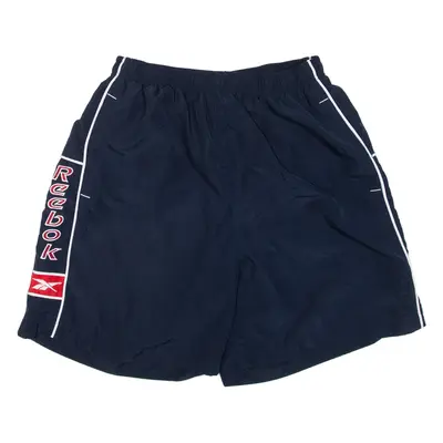 REEBOK Mesh Lining Mens Swimming Shorts Blue Relaxed L W28