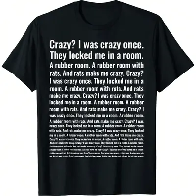Crazy? I Was Crazy Once. Funny Trending Meme T-Shirt