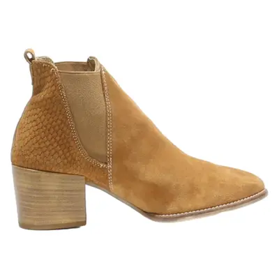 TAMARIS Chelsea Boots Brown Leather Womens UK 5