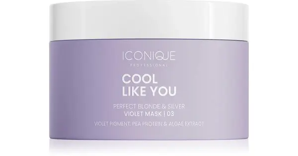 ICONIQUE Professional COOL LIKE YOU Perfect Blonde & Silver Violet maschera for hair neutralizer for yellow tones 200 ml
