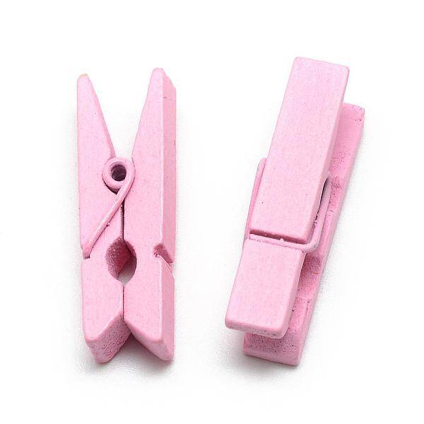 Dyed Wooden Craft Pegs Clips